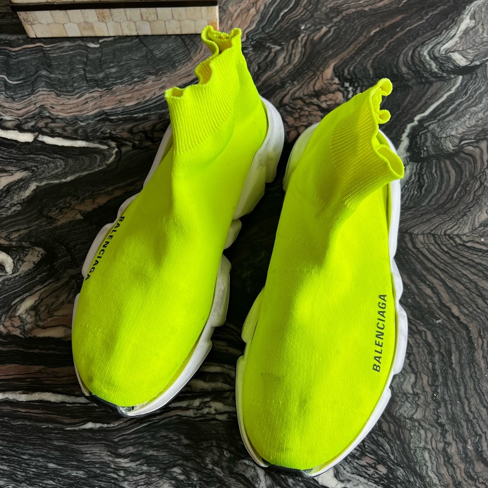 Balenciaga neon sneakers